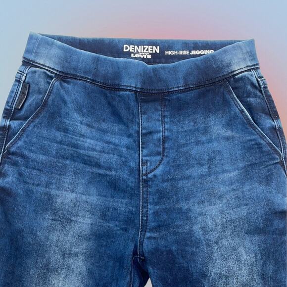 LEVI’s DENIZEN Women’s XS Pull On High Rise Jegging Blue Jeans - Picture 1 of 3
